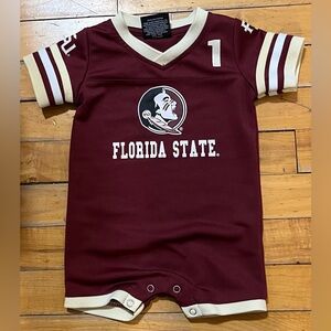Florida State University Colosseum FSU Infant Jersey One Piece Size 0-3 Months